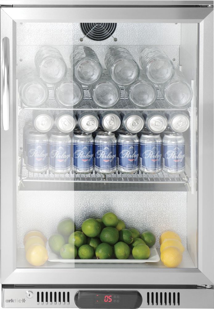 Backbar koelkast zilver met enkele deur 75 l Hendi