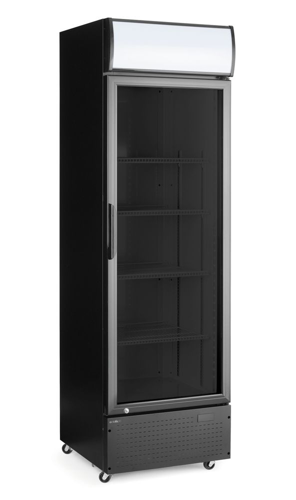 Backbar koelkast met lichtbak met enkele deur 254 l Hendi