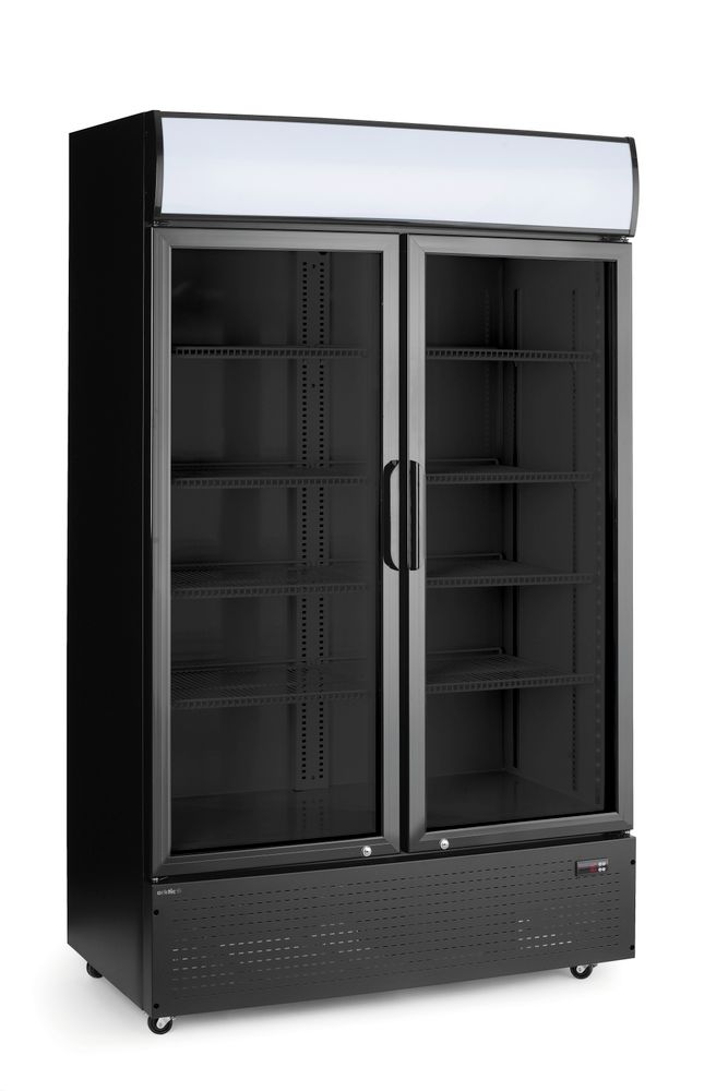 Backbar koelkast met lichtbak met dubbele deur 512 l Hendi