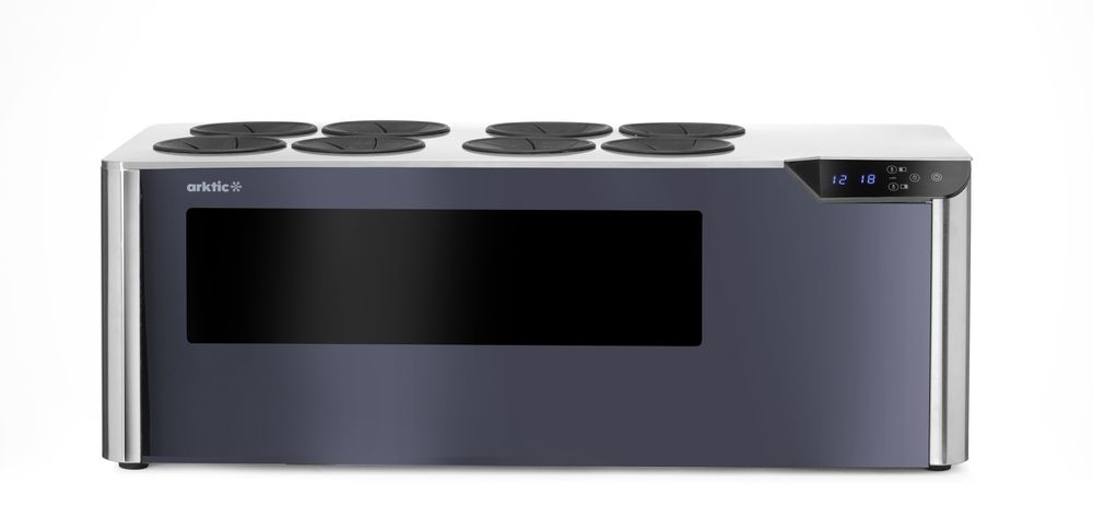 Wijnkoeler tafelmodel zwart 8 flessen 230V 60W Hendi
