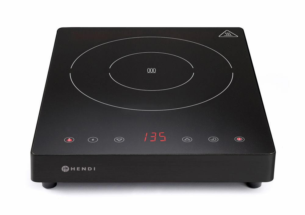 Inductiekookplaat zwart 230V 2000W Kitchen Line Hendi