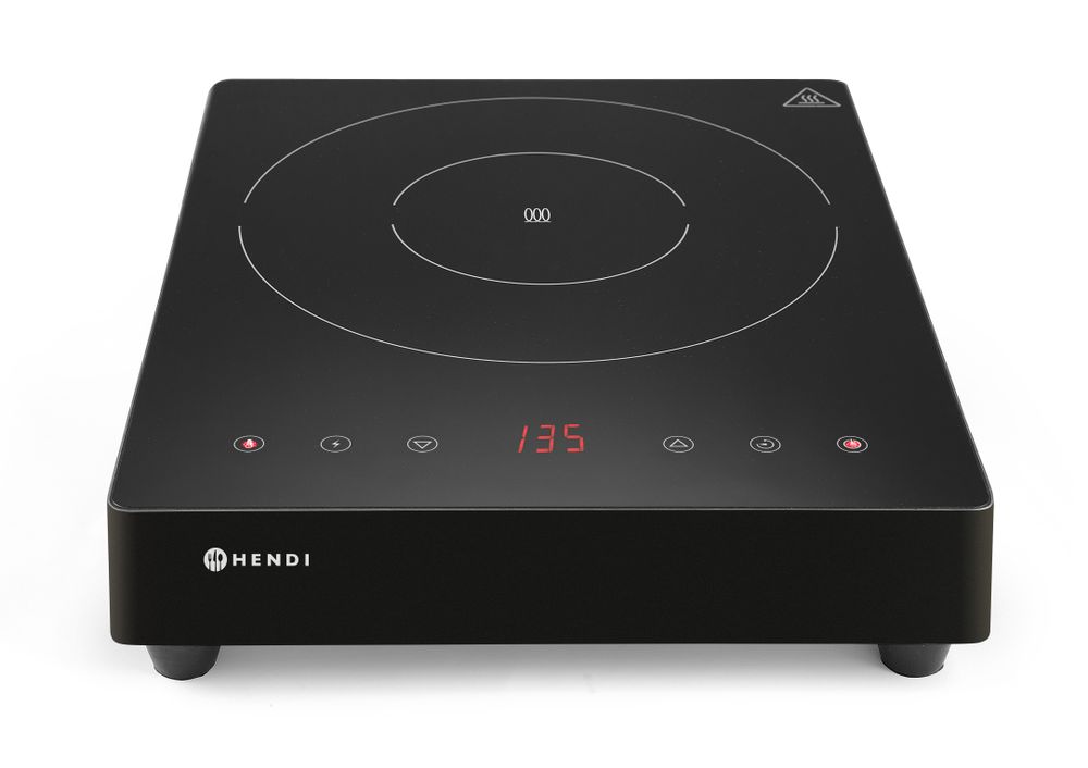 Inductiekookplaat zwart 230V 3500W Kitchen Line Hendi