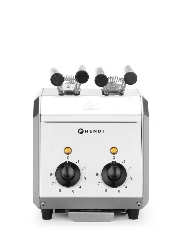 Tosti apparaat 2 sleuven rvs 230V 1200W Hendi