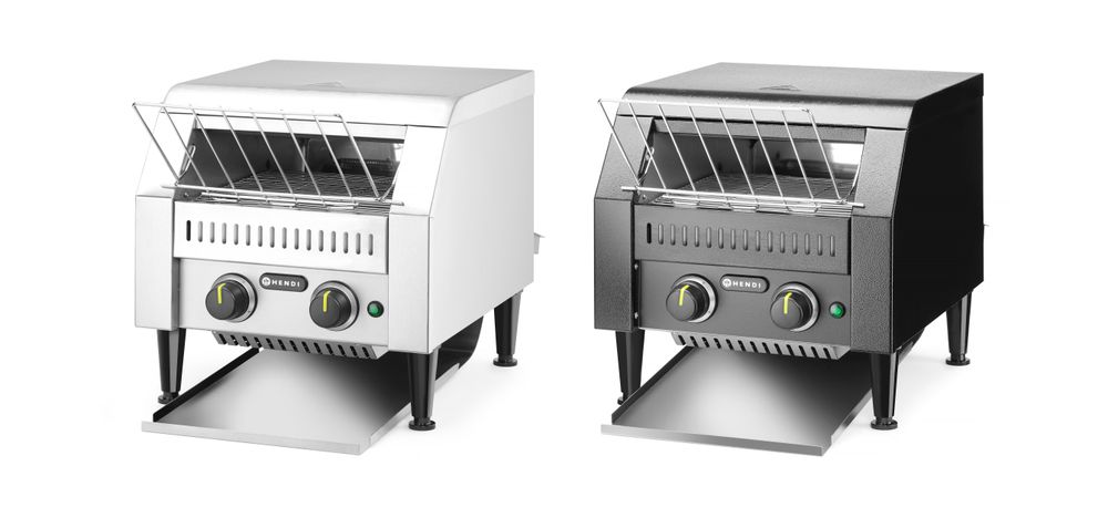 Doorloop broodrooster rvs dubbel 230V 2240W Hendi