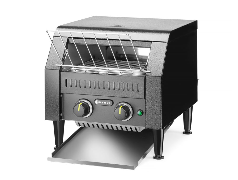Doorloop broodrooster zwart dubbel 230V 2240W Hendi