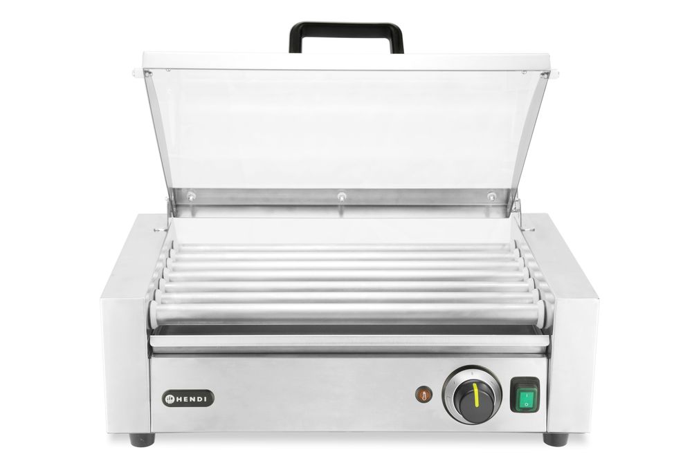Worstenroller grill één zone 1 zone 9 rollers 230V 790W Hendi