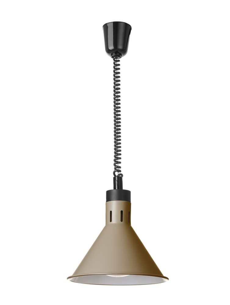 Warmtelamp verstelbaar conisch beige 230V 250W Hendi