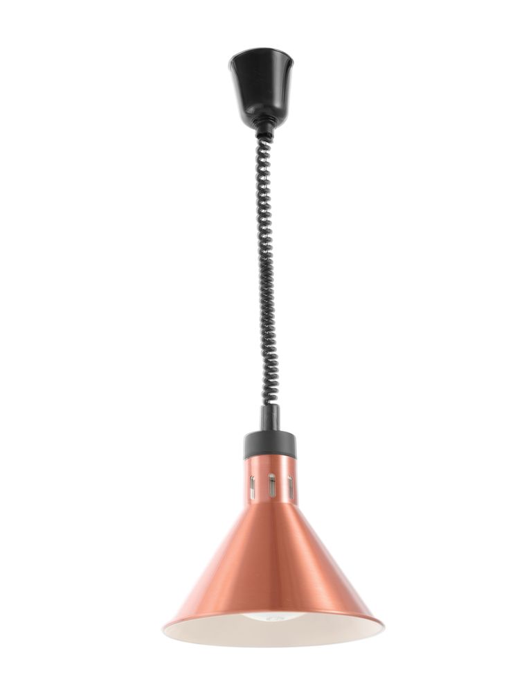 Warmtelamp verstelbaar conisch koper 230V 250W Hendi
