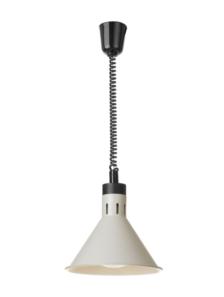 Warmtelamp verstelbaar conisch wit 230V 250W Hendi