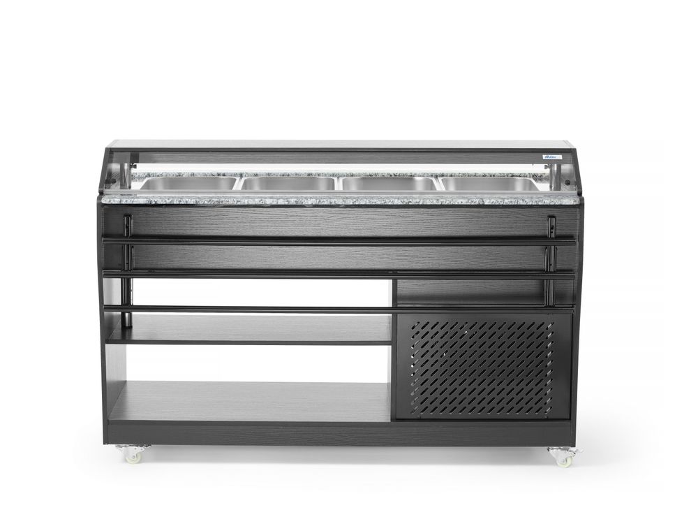 Saladebuffet verrijdbaar 4x GN 1/1 230V 170W Hendi