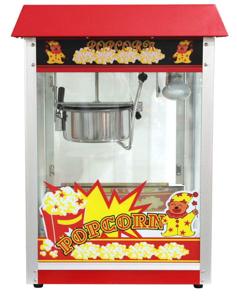 Popcornmachine rood 230V 1500W Hendi