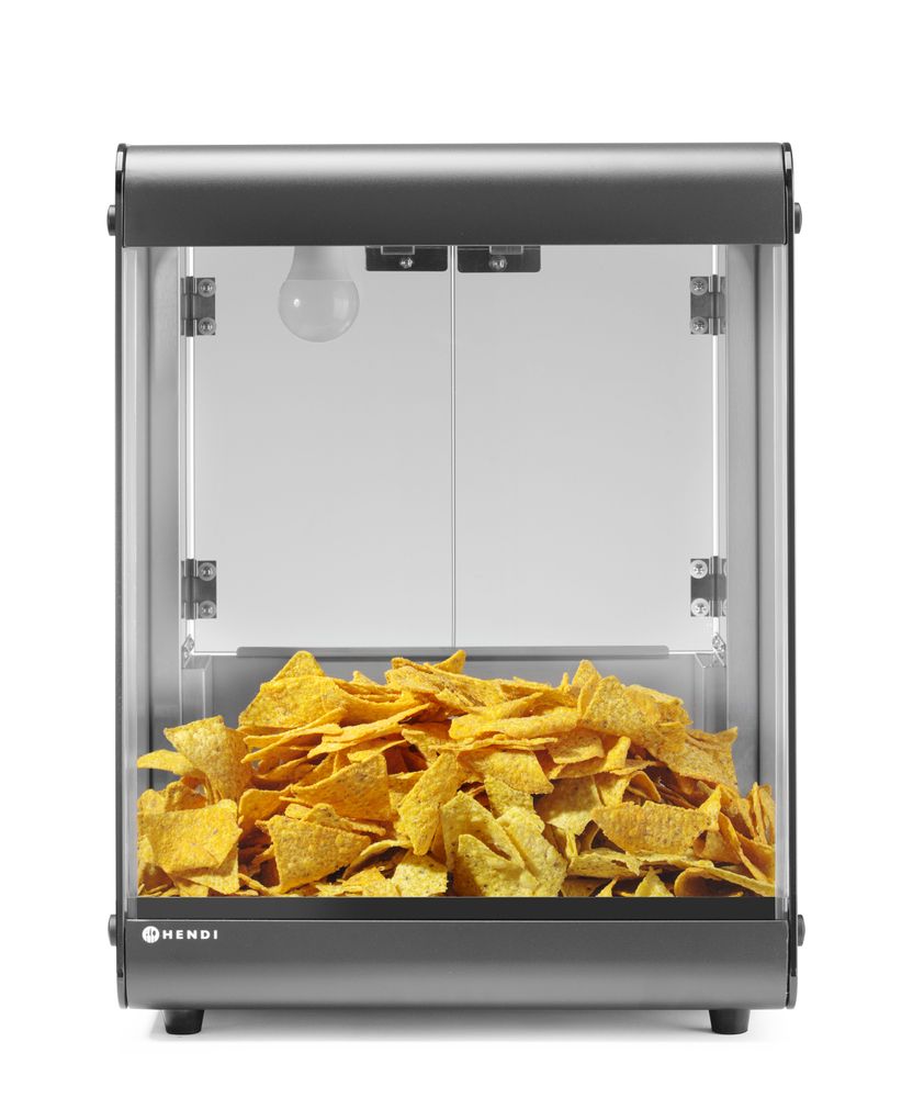 Nacho warmer zwart 35 l 230V 500W Hendi