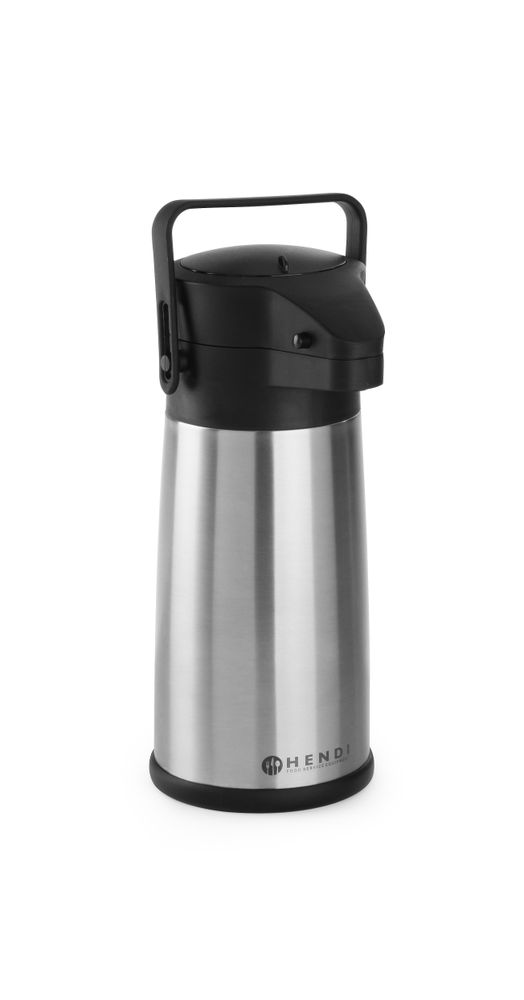 Airpot 2,2 l rvs/PP met druksysteem Hendi
