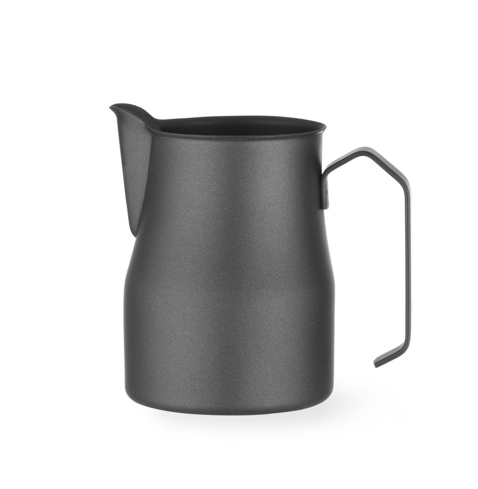 Melkkan V-vormige schenktuit mat zwart 700 ml Hendi