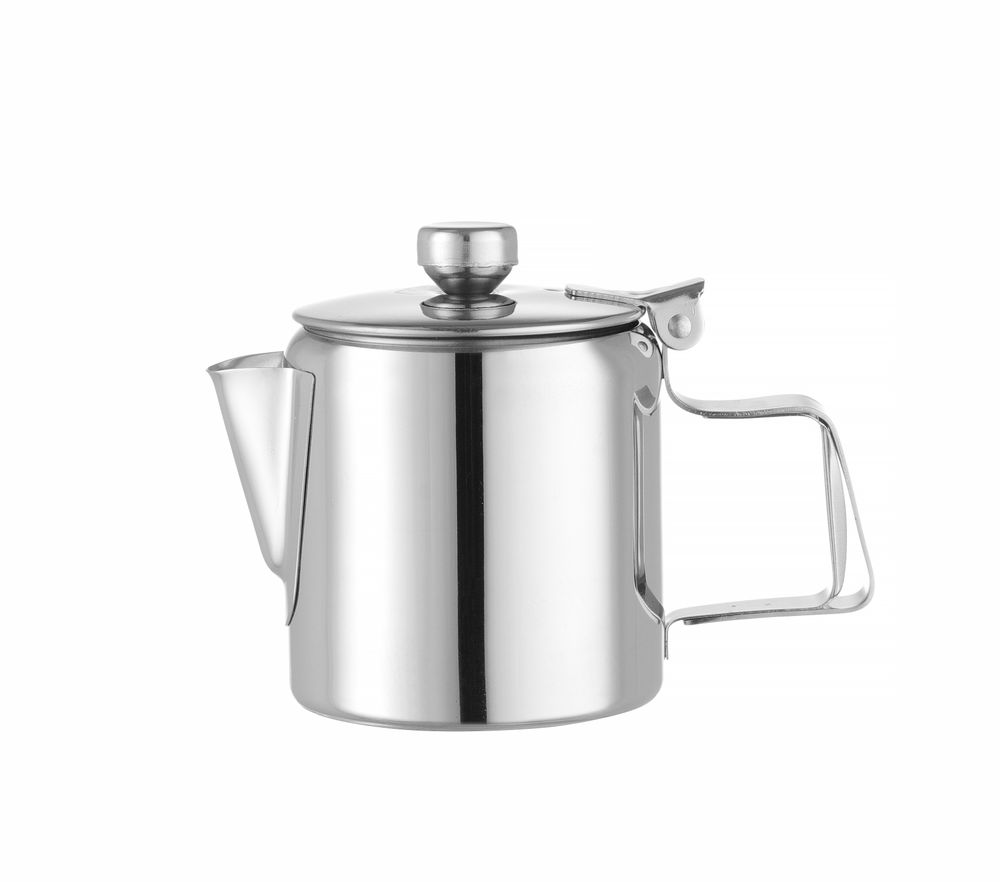 Koffie-/theekan met deksel rvs 0,2 l 74x95 mm Hendi