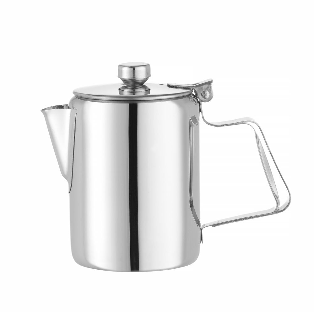 Koffie-/theekan met deksel rvs 0,3 l 74x123 mm Hendi