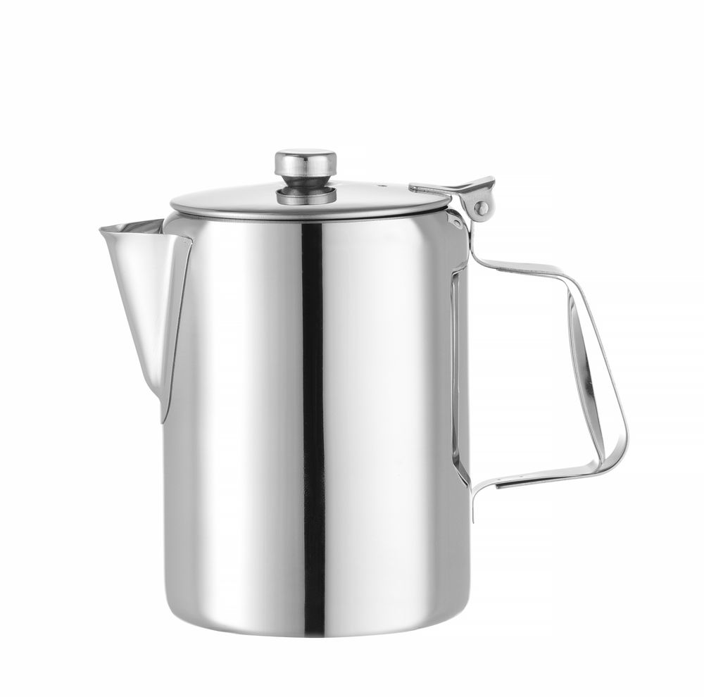 Koffie-/theekan met deksel rvs 0,6 l 97x142 mm Hendi