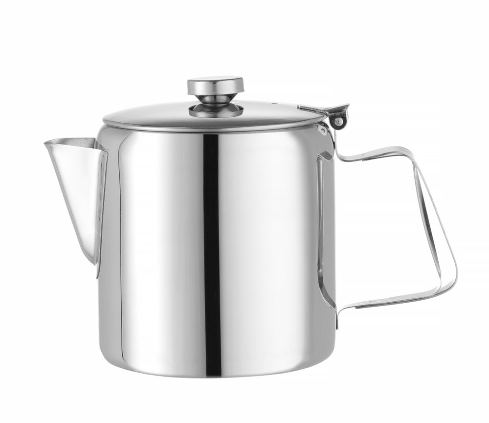 Koffie-/theekan met deksel rvs 0,9 l 120x158mm Hendi