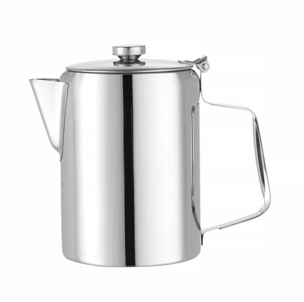 Koffie-/theekan met deksel rvs 1,4 l 126x185mm Hendi