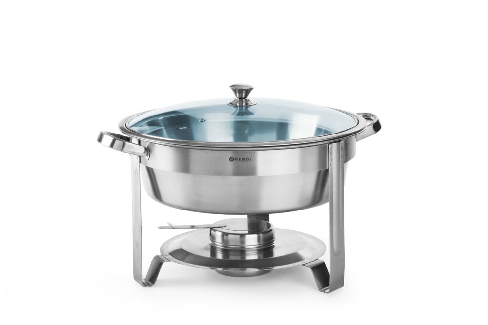 Chafing dish rond rvs 18/0 3,5 l Kitchen Line Hendi