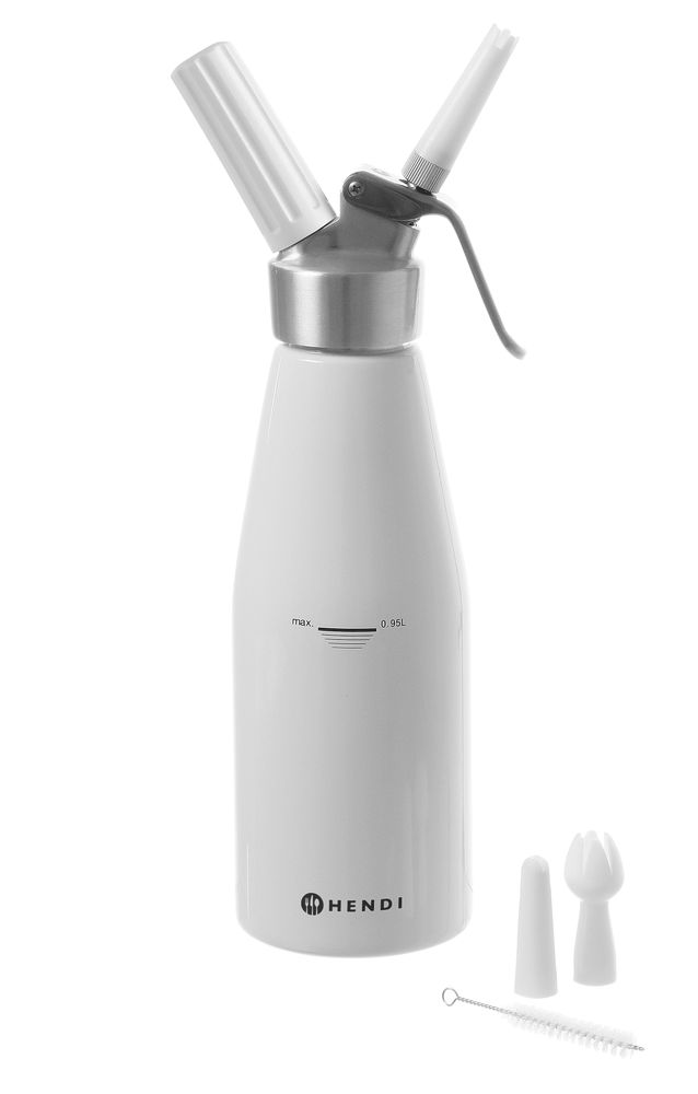 Slagroomapparaat wit 0,25 l Al Kitchen Line Hendi