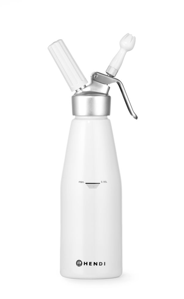 Slagroomapparaat wit 0,95 l Al Kitchen Line Hendi
