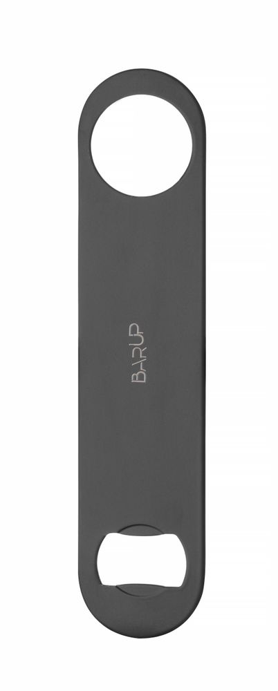 Flesopener rvs zwart 180x40x2 mm Hendi