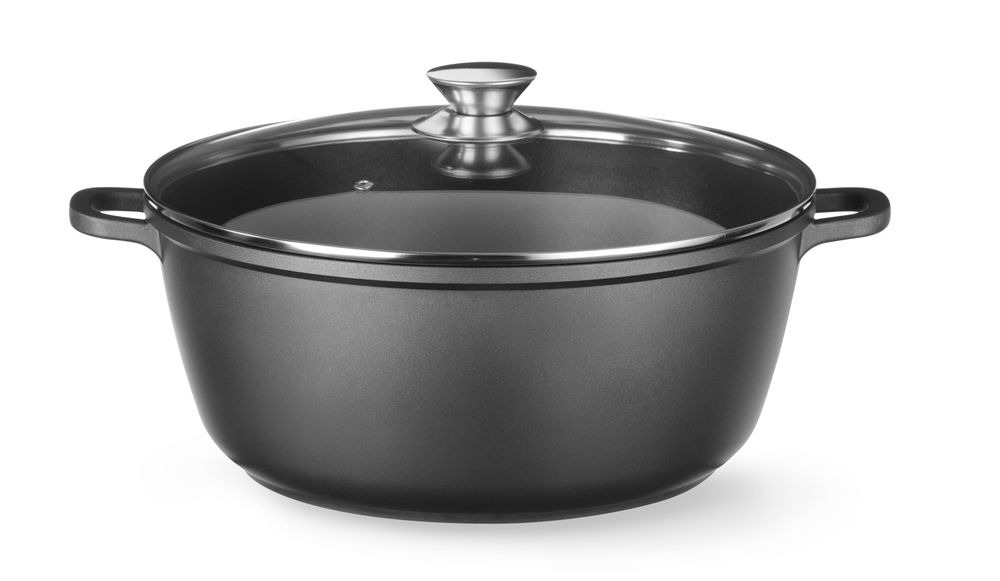 Braadpan aluminium 7,0 l 280 mm antiaanbaklaag Hendi