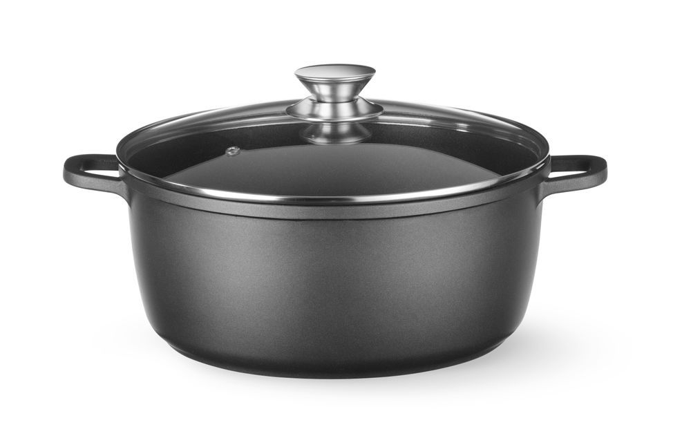 Braadpan aluminium 9 l 320 mm antiaanbaklaag Hendi