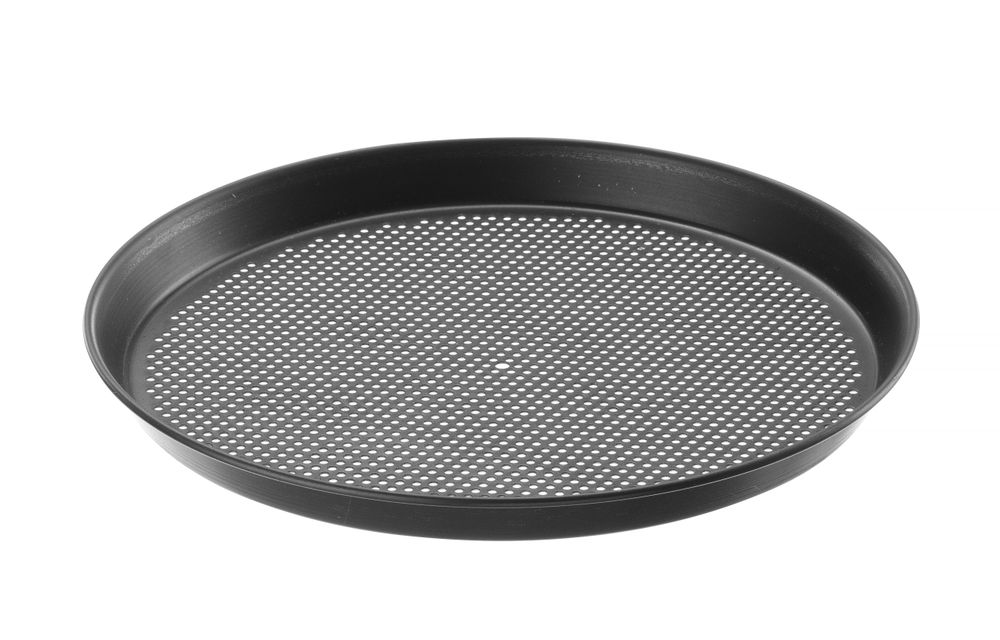 Pizzapan geperforeerd staal Ø 300 mm Hendi