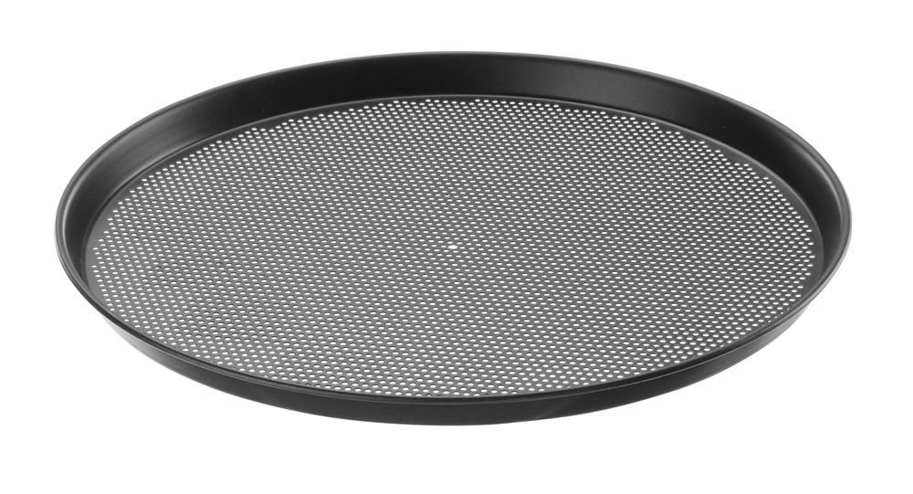 Pizzapan geperforeerd staal Ø 340 mm Hendi