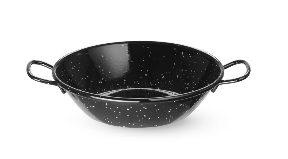 Paellaschaal 170x40 mm geëmmailleerd Hendi