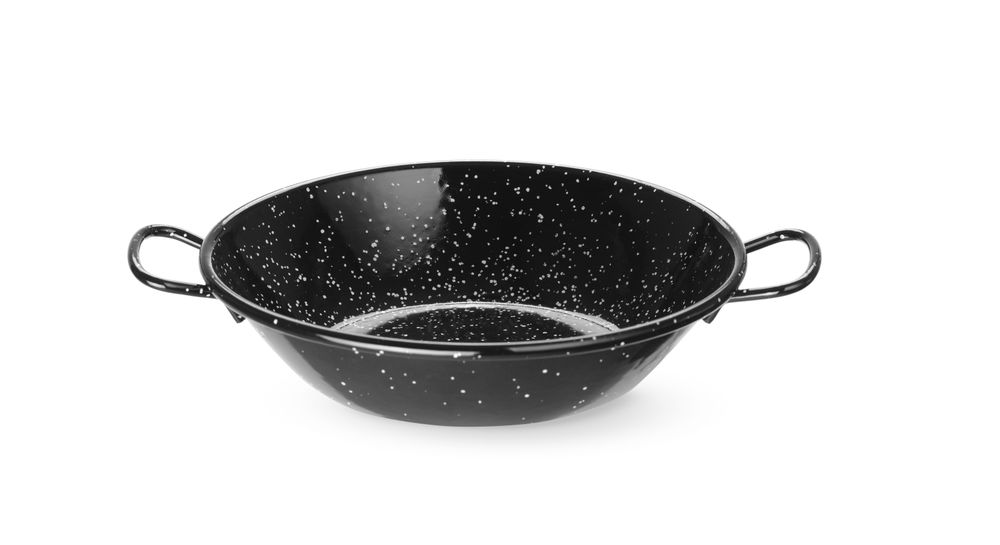 Paellaschaal 185x43 mm geëmmailleerd Hendi