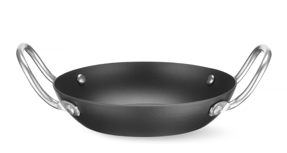 Serveerpan 162x33 mm carbon staal Hendi