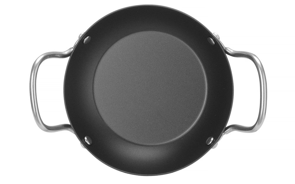 Serveerpan 182x35 mm carbon staal Hendi