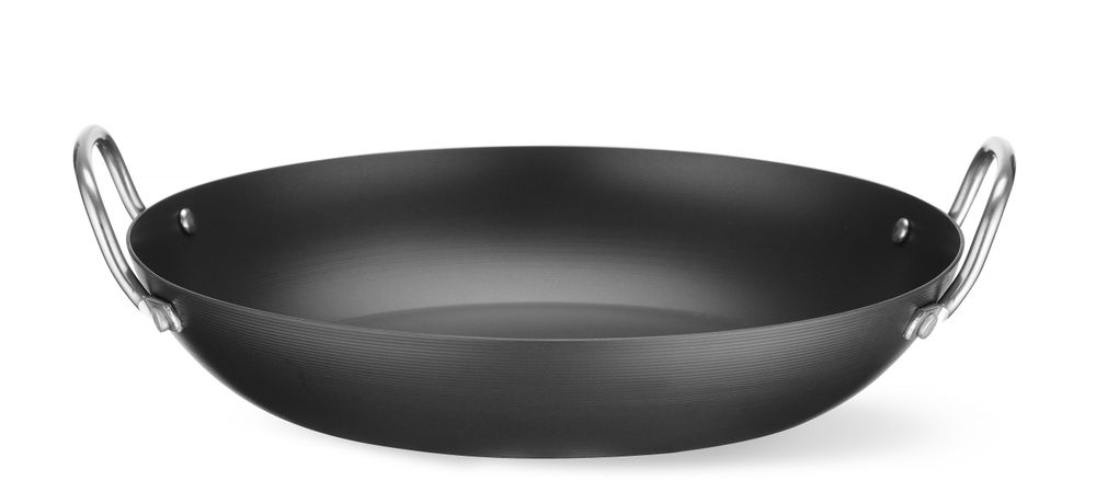Serveerpan 260x48 mm carbon staal Hendi