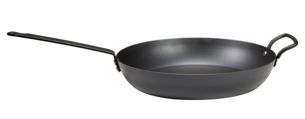 Koekenpan 323x56 mm carbon staal Hendi