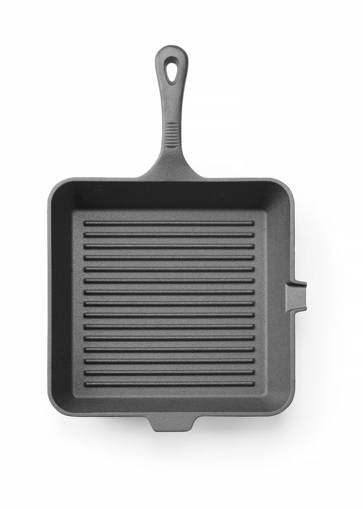Gietijzeren Grillpan 265x265x50 mm Hendi