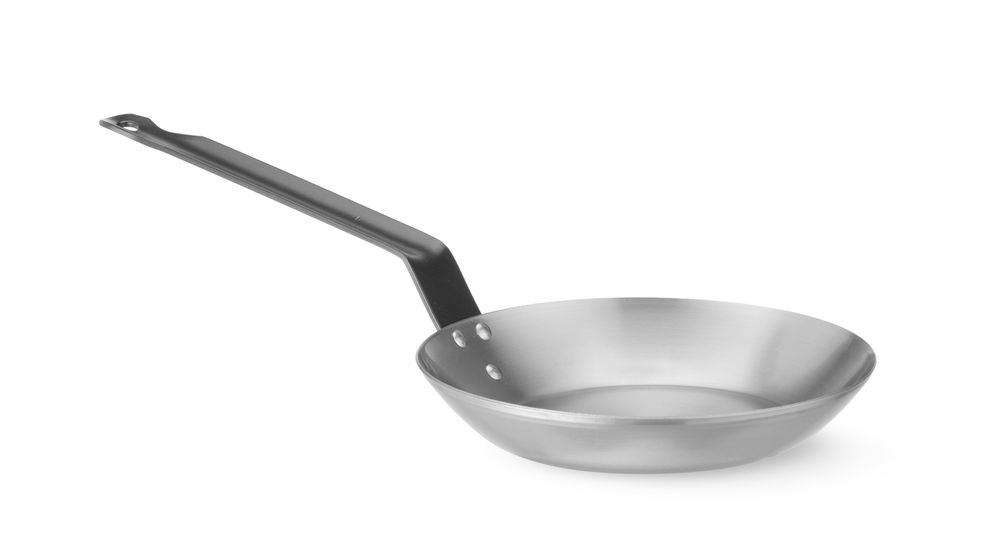 Lyonnaise pan 240x100 mm carbon staal Hendi