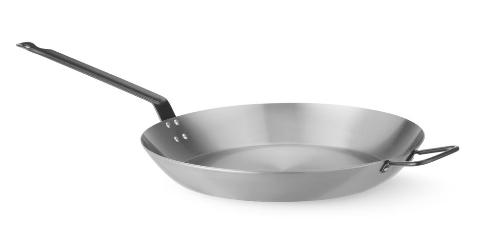 Lyonnaise pan 360x140 mm carbon staal Hendi