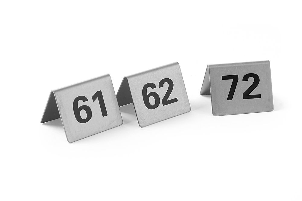 Tafelstandaard nummers 61-72 rvs 50x35x40 mm Hendi
