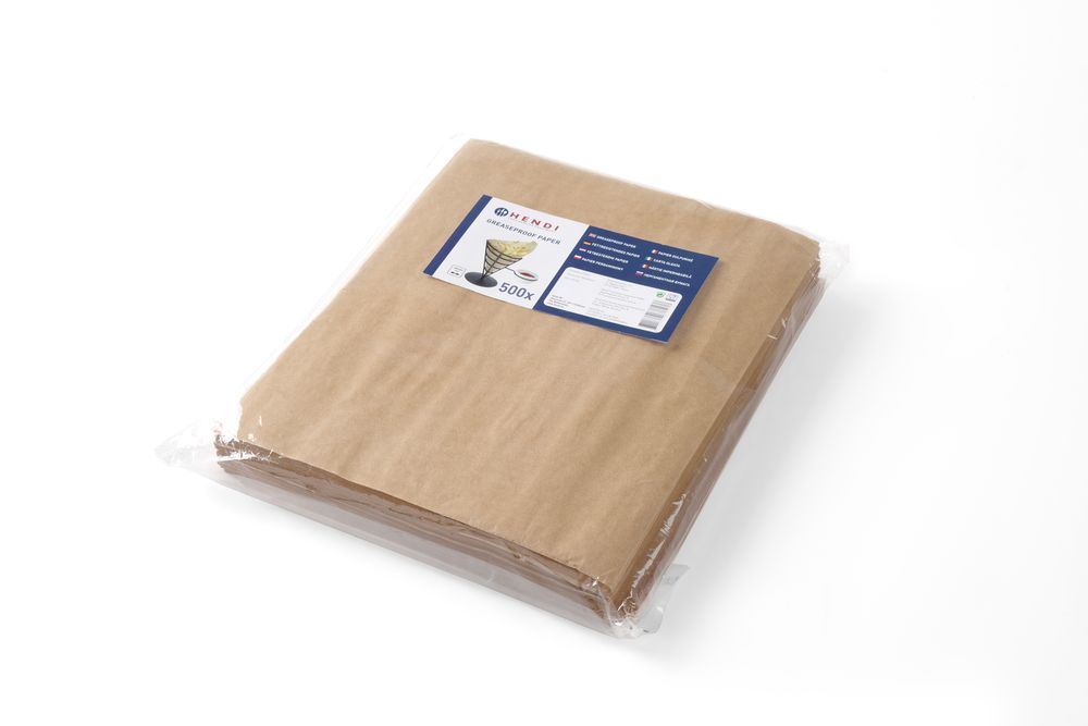 Vetbestendig papier beige 200x250 mm Hendi