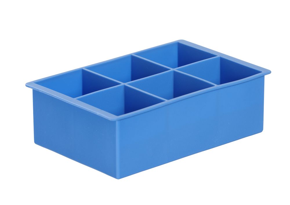 IJsblokjesvorm 6 kubus XL ijsblokjes silicone Hendi