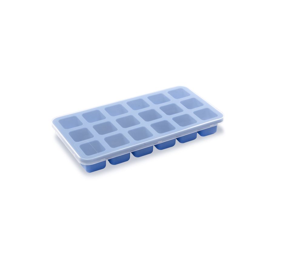 IJsblokjesvorm met deksel voor 18 blokjes 217x114x30 mm Hendi