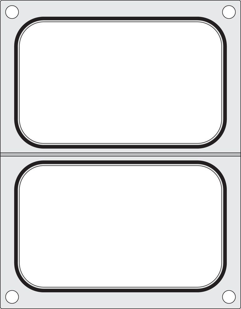 Traysealer matrix 2x 178x113 mm Hendi