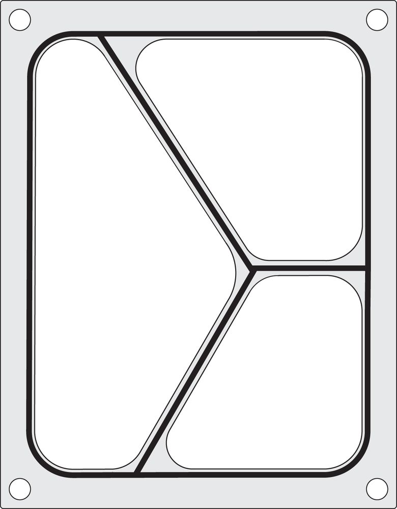 Traysealer matrix driedeling 227x178 mm Hendi