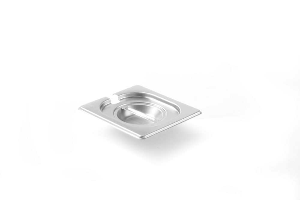 Gastronormdeksel 1/6 met uitsp.rvs Kitchen Line Hendi