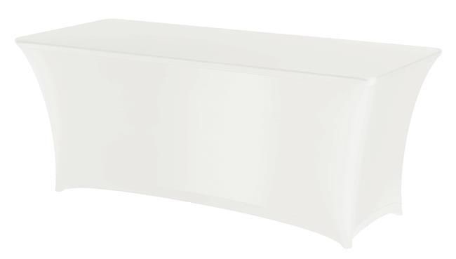 Tafelhoes rechthoekig wit - 810927 Hendi