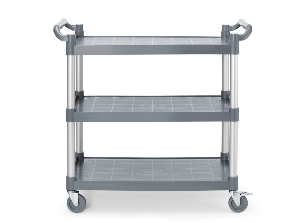 Serveerwagen groot 3 bladen PP 1010x500x960 mm Hendi