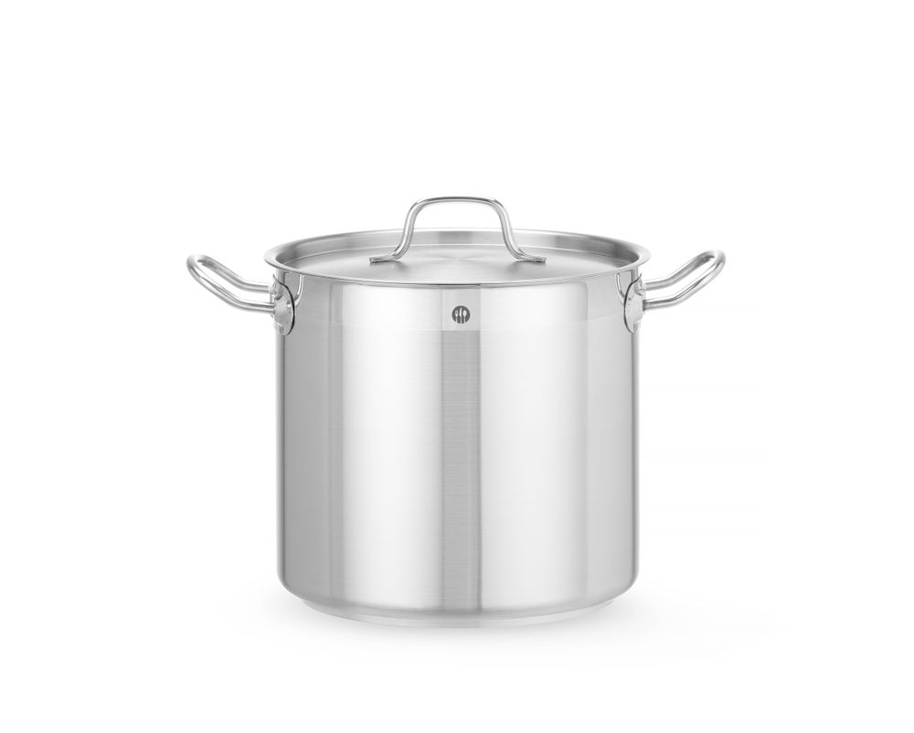 Kookpan hoog met deksel 10 l 240x220 mm rvs Profi Line Hendi